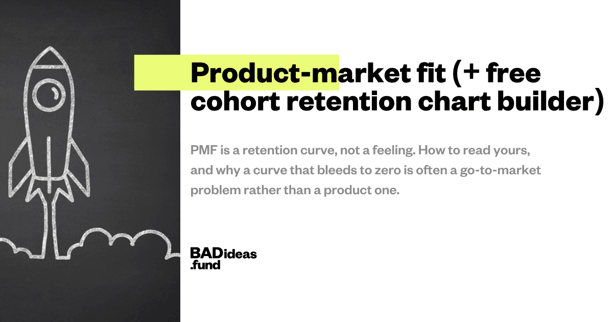 Product-market fit meaning: a plain-English definition for founders (+ free cohort retention chart builder)